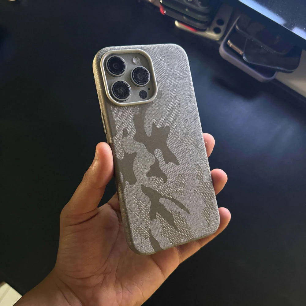 Camouflage Leather Case iPhone