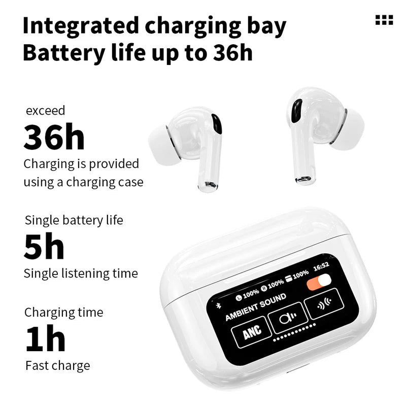 A9 Airpods Pro 2 Touch Screen ANC Bluetooth 5.4