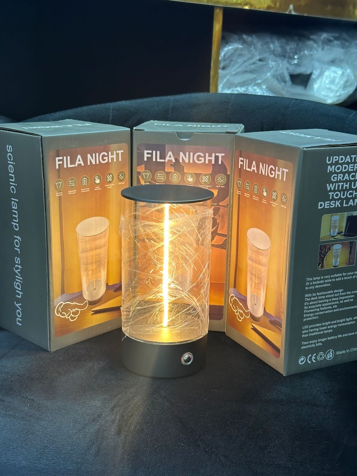 Fila Night Desk Lamp with Modern Design
