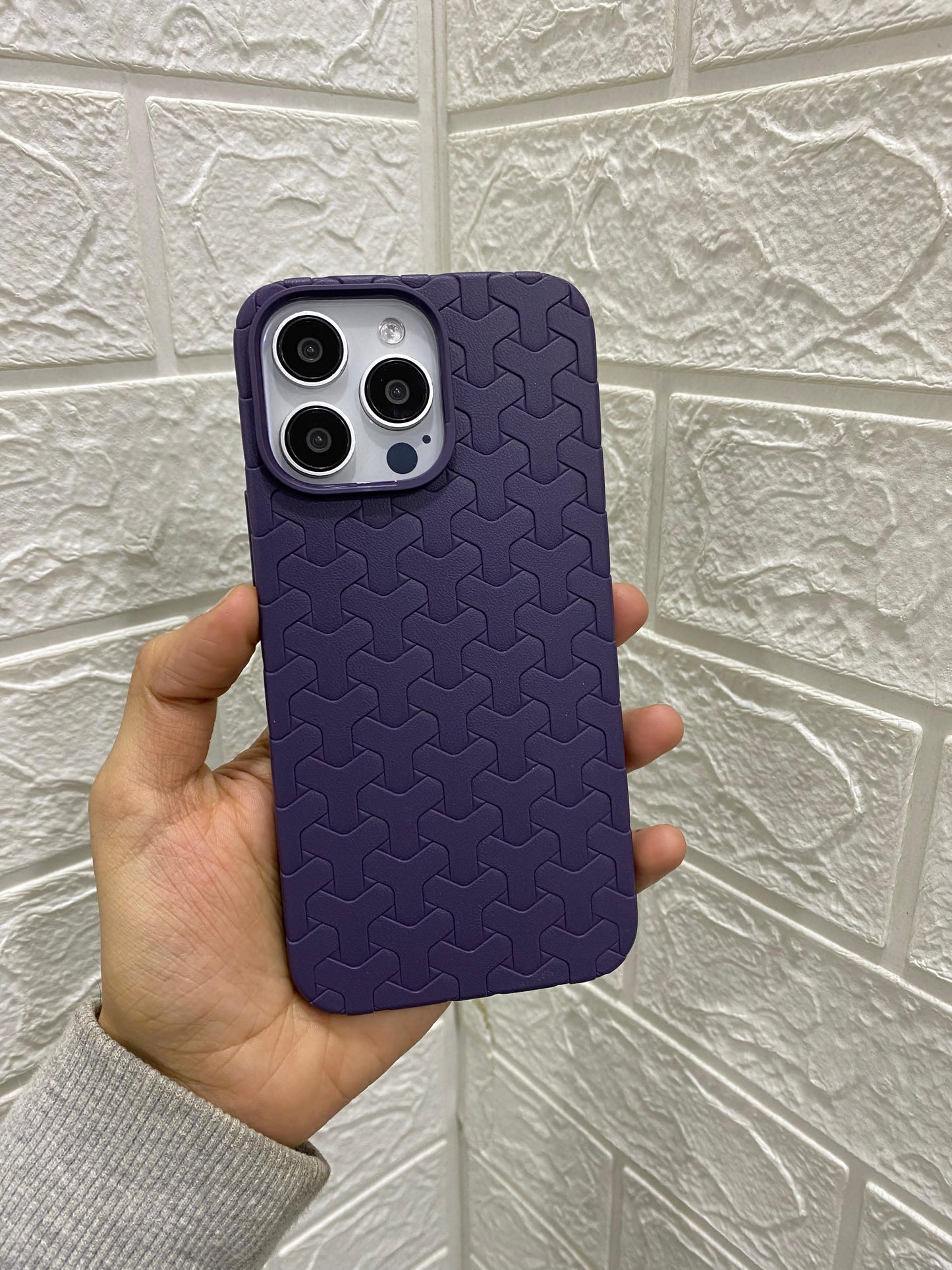 Woven ZigZag Silicone Case Iphone