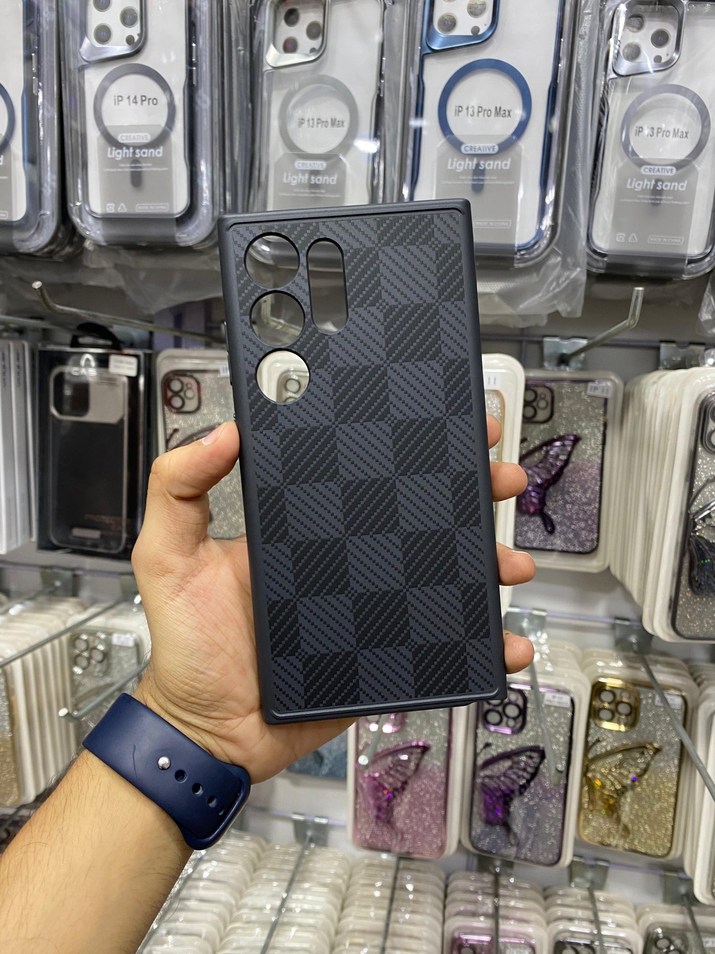 Carbon Pattern Case S24 Ultra